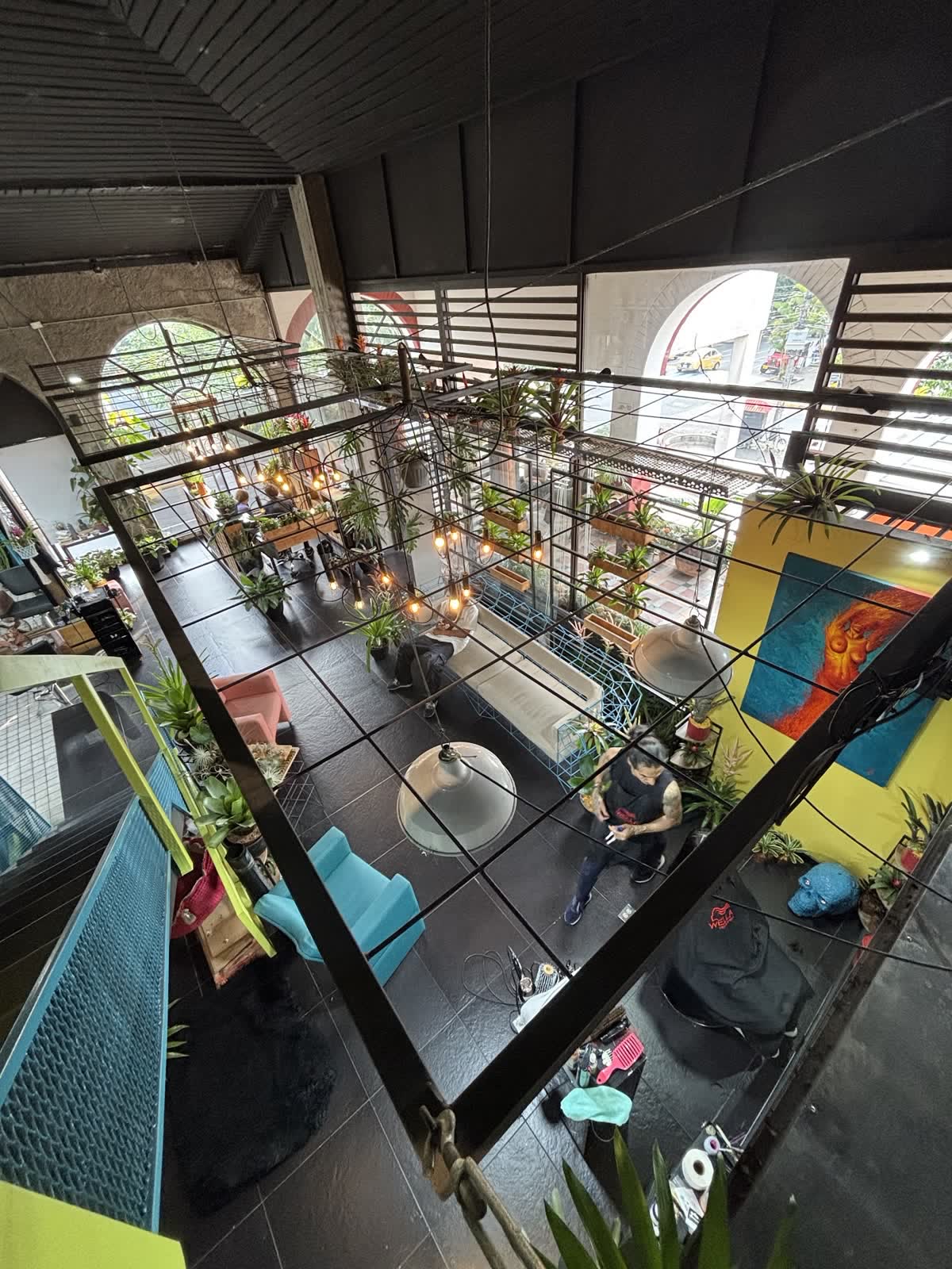 El salón visto desde el segundo piso