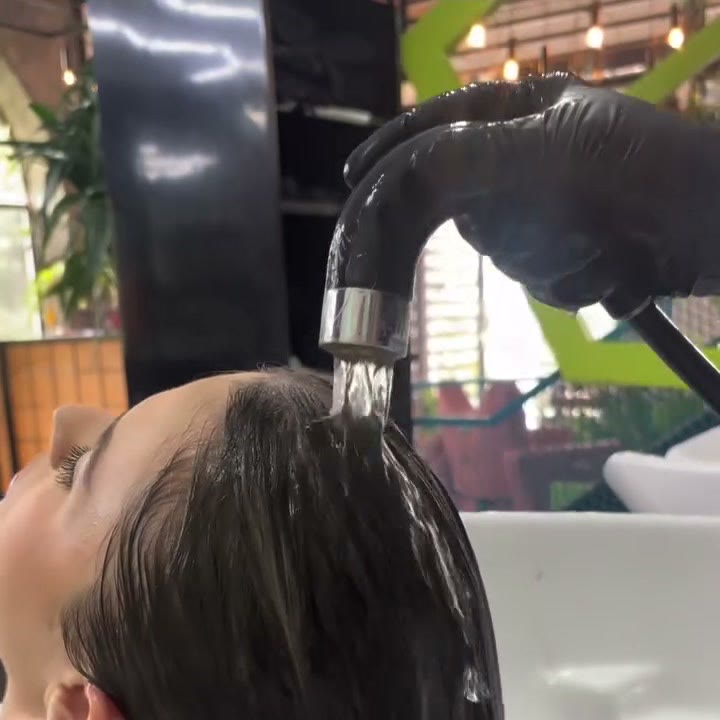 Lavado en el salón